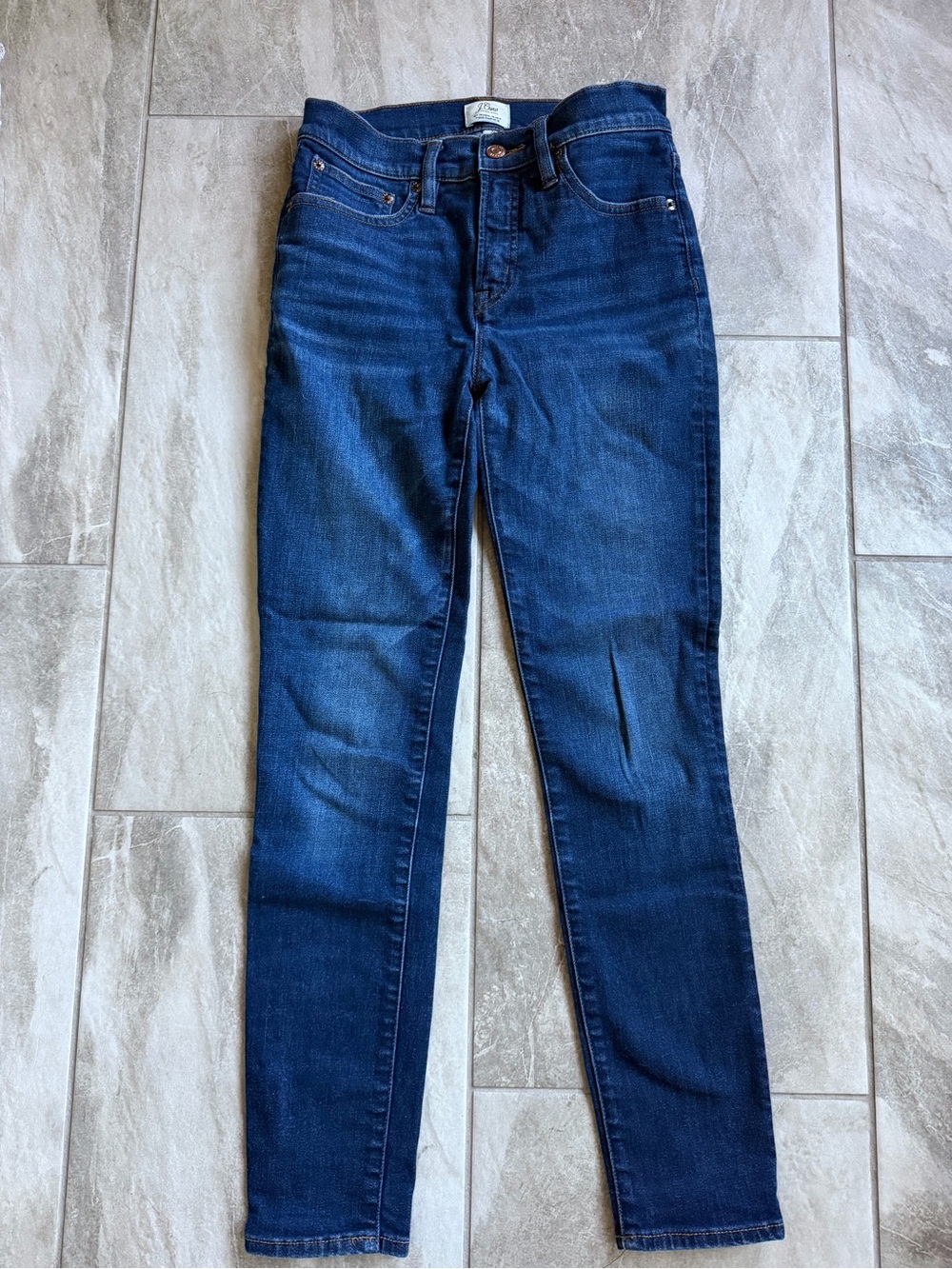 J. Crew Dark Blue Stretch Skinny Jeans